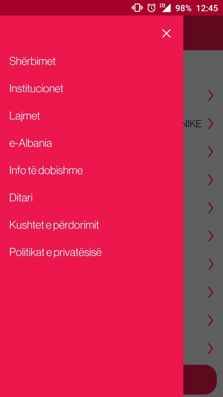 e-Albania Android screenshot 2