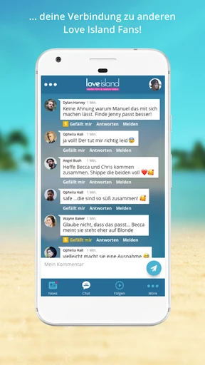 Love Island companion app screenshot