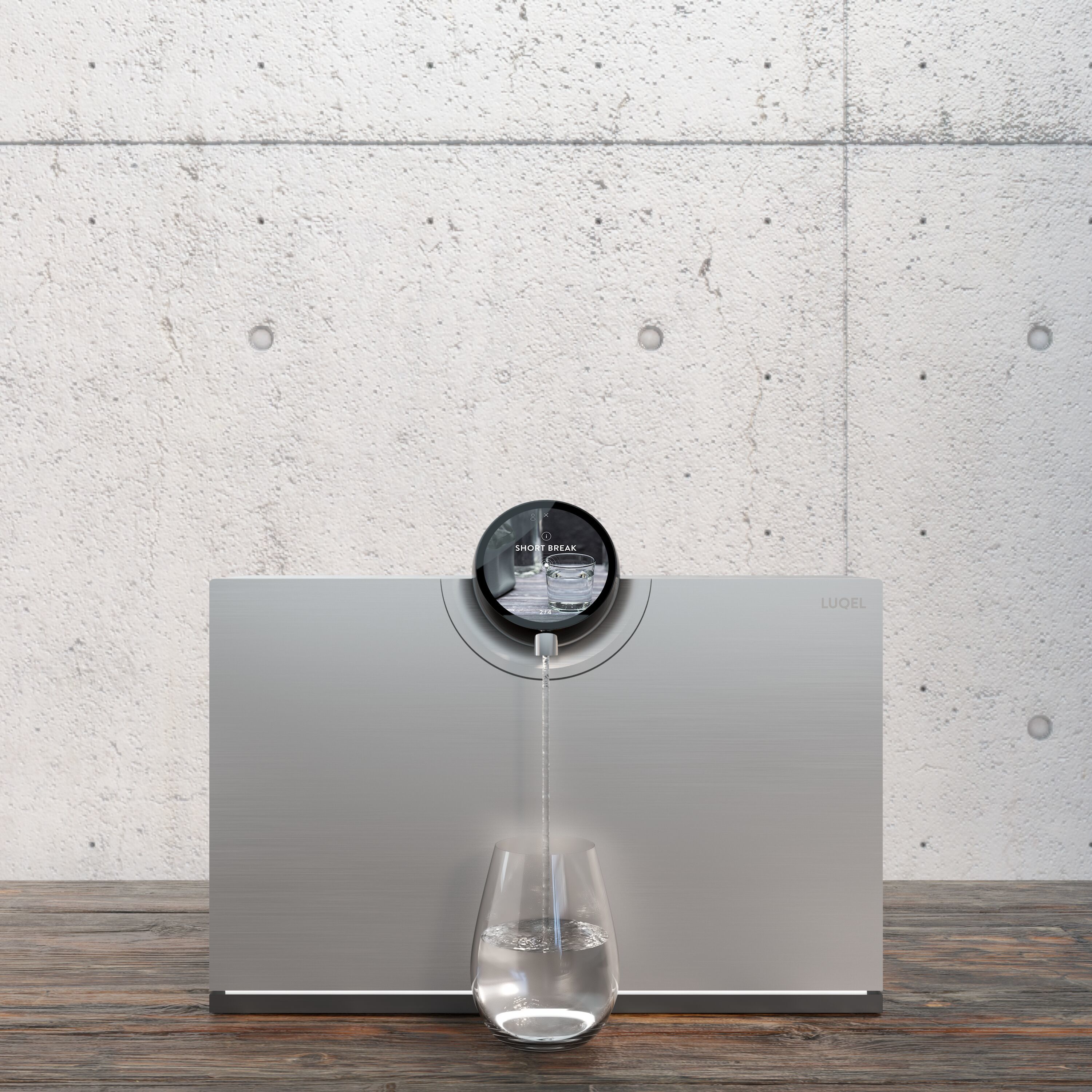 LUQEL Water Station product render