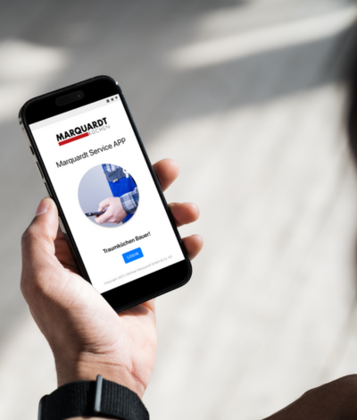 Marquardt Service-App mockup