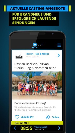RTL II go! Android app screenshot 3