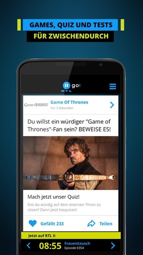 RTL II go! Android app screenshot 4