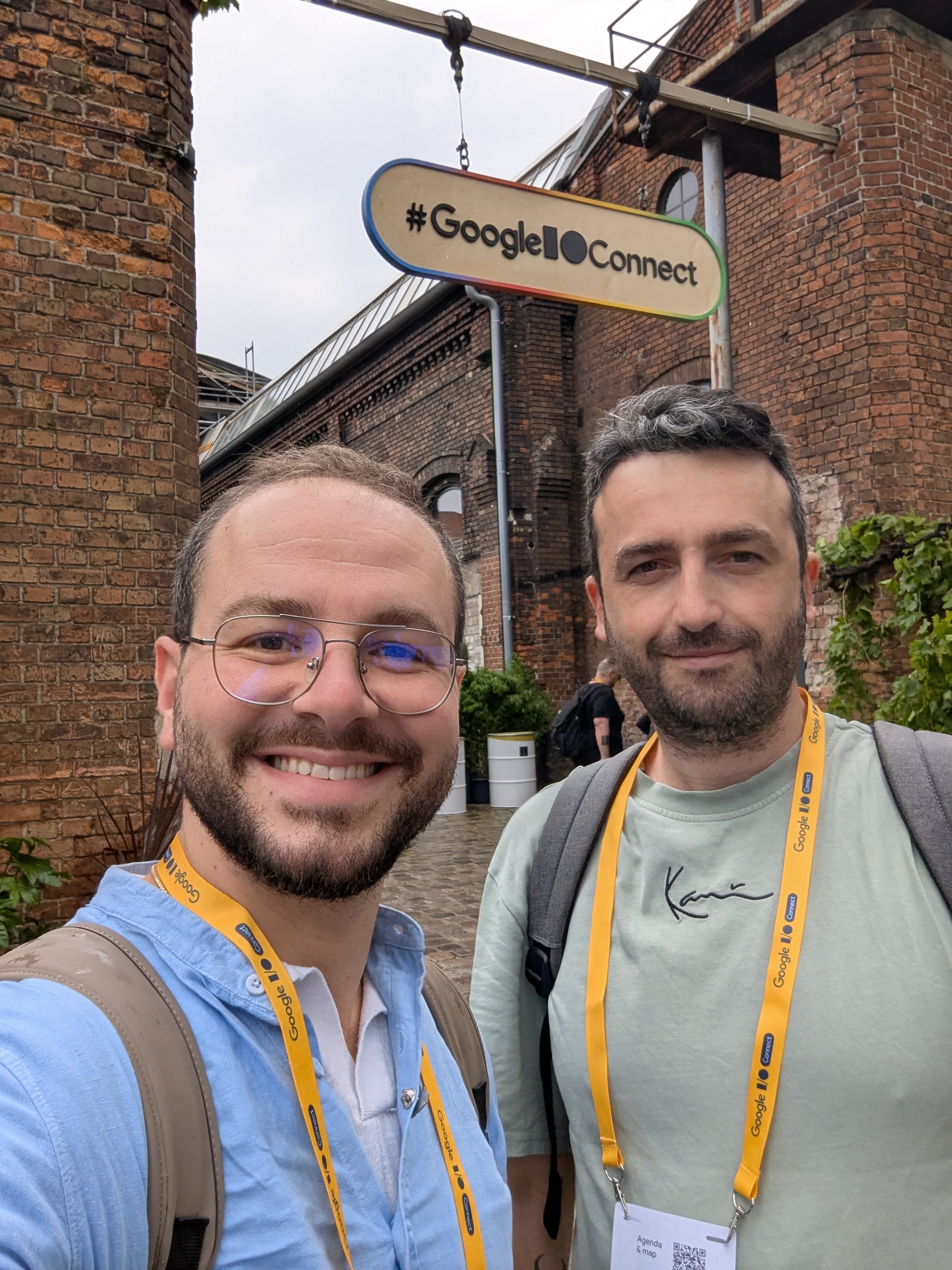 Rubin and Eraldo at the bits and pretzels event